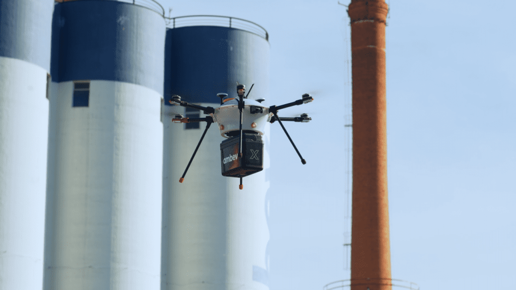 Ambev testa delivery com drone com capacidade para transportar até 2Kg