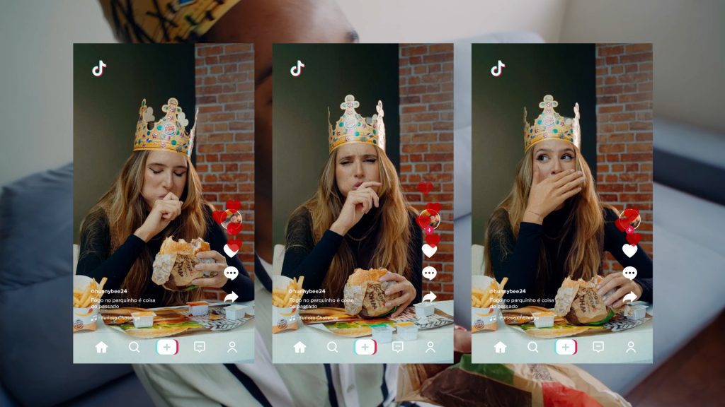 Burger King faz parceria com o TikTok Brasil para lançar sanduíches