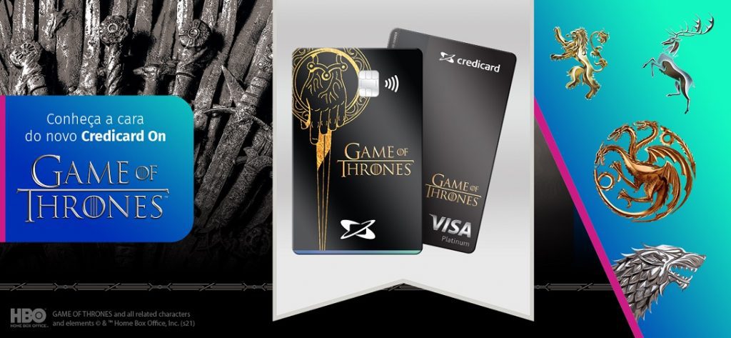 Credicard lança cartão temático de Game of Thrones em parceria com a HBO Max