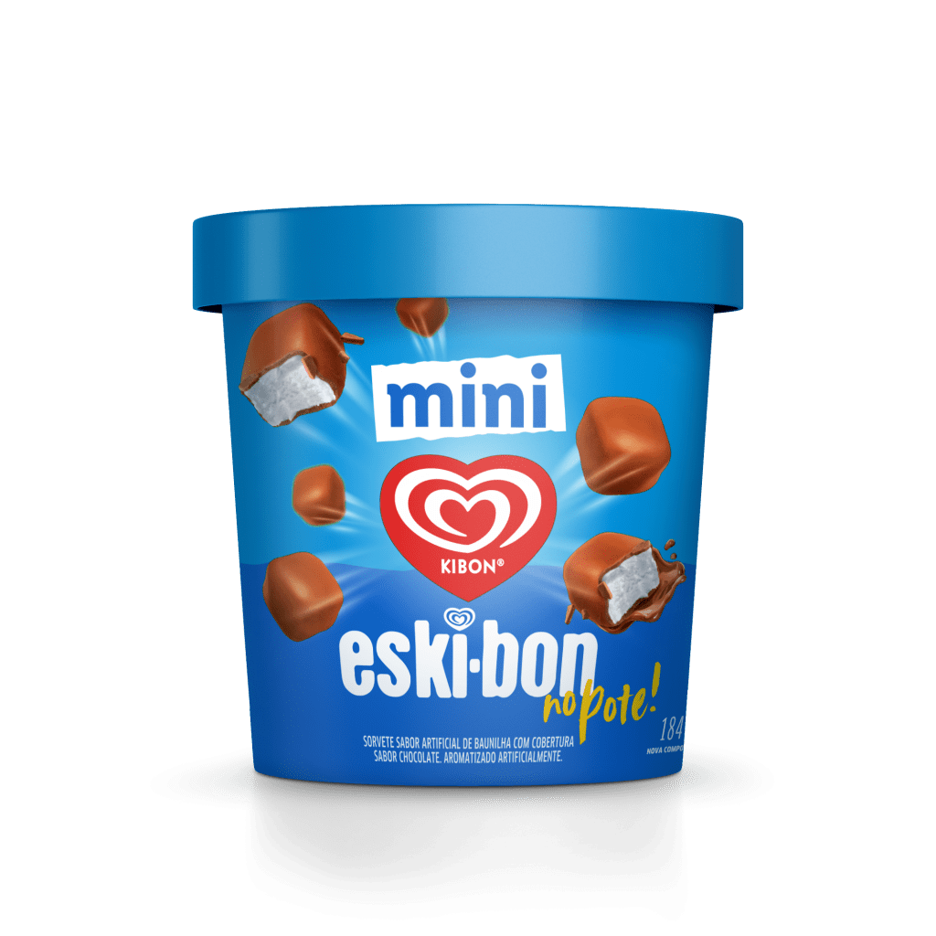 Kibon lança mini Eski-Bon no pote em edição limitadíssima e venda exclusiva pelo Rappi Turbo SP