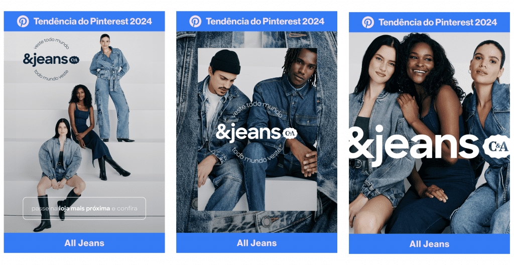 C&A apresenta tendências de moda do Pinterest em campanha de out of home