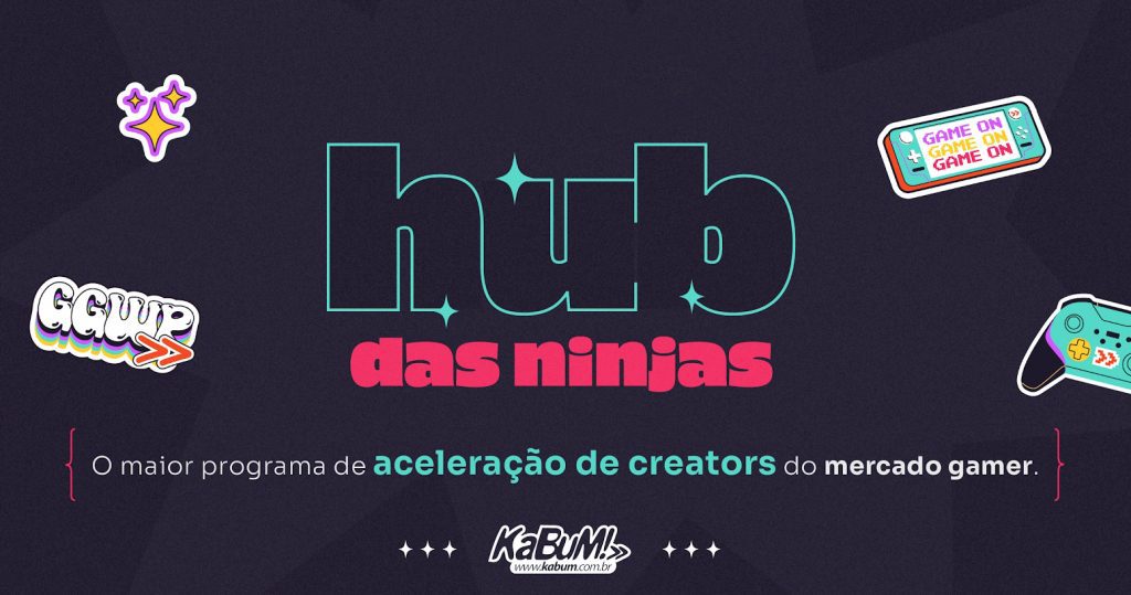 KaBuM! lança projeto Hub das Ninjas para aceleração de influenciadoras gamers