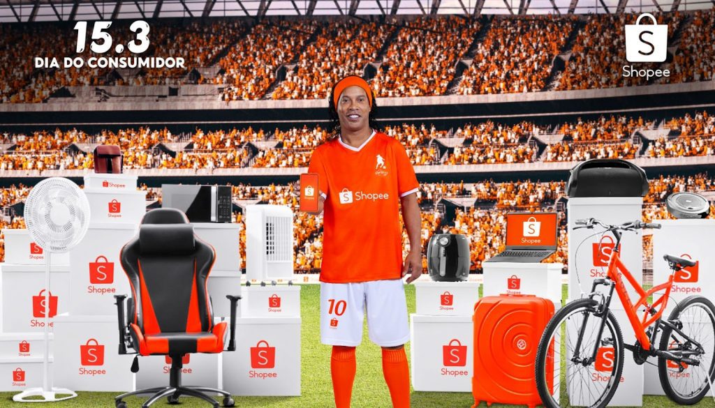 Ronaldinho Gaúcho é o novo embaixador da Shopee mirando Dia do Consumidor