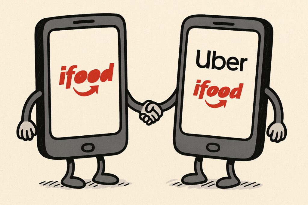 iFood e Uber juntas: um exemplo de metafusão no varejo de serviços e no mercado