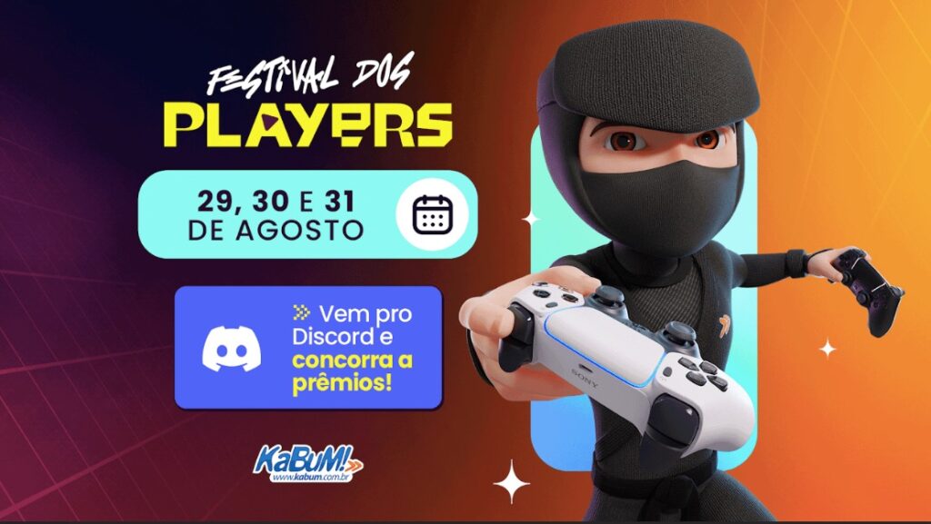 Dia do Gamer: KaBuM! celebra com descontos e ações no Discord