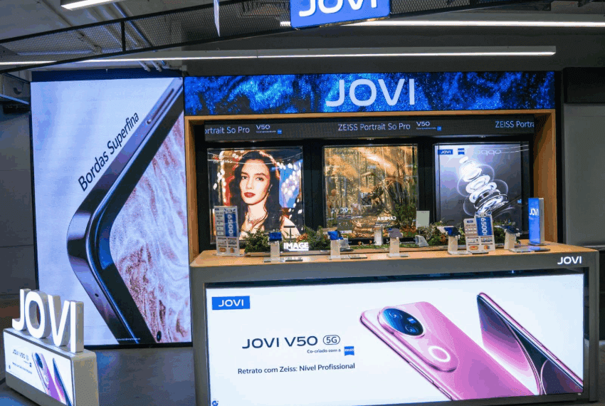 Marca de smartphones Jovi inaugura espaço dentro da megaloja Casas Bahia Berrini
