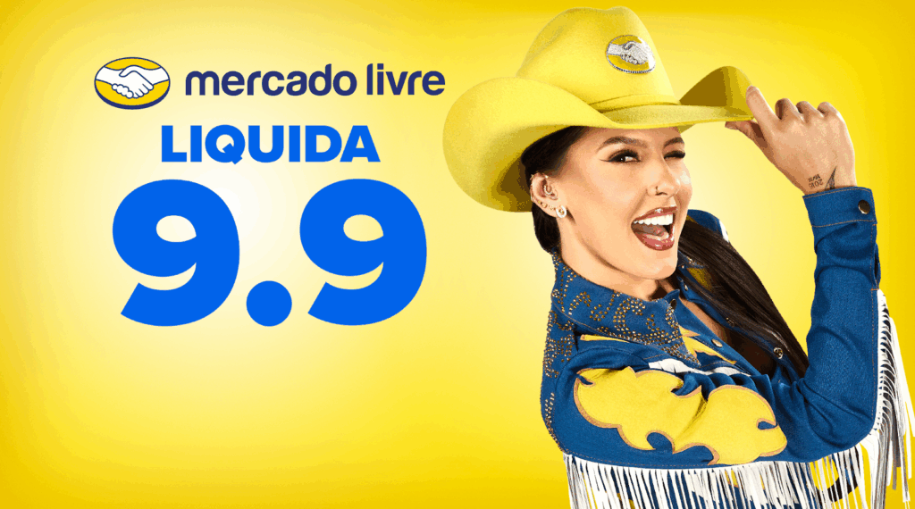 Ana Castela estrela campanha Liquida 9.9 do Mercado Livre com R$ 40 milhões em cupons