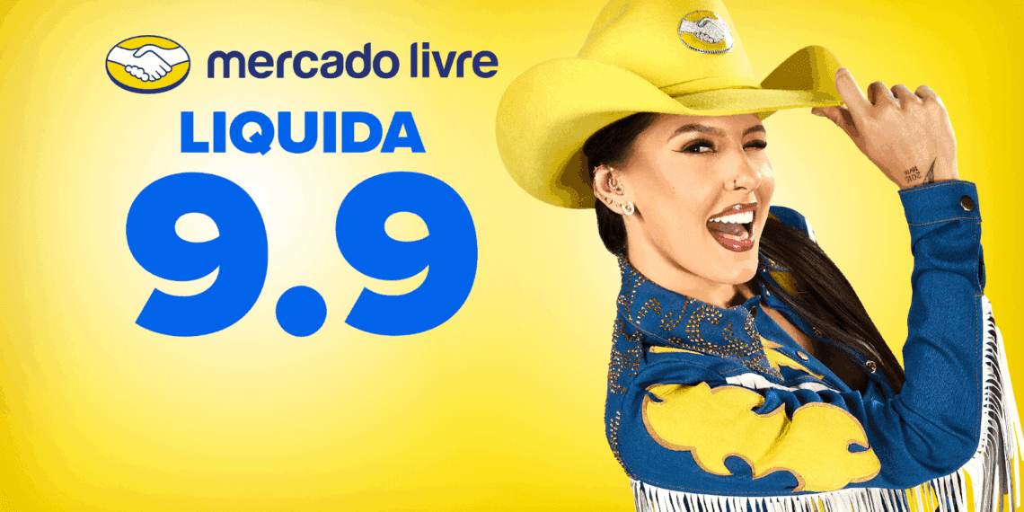 Ana Castela estrela campanha Liquida 9.9 do Mercado Livre com R$ 40 milhões em cupons