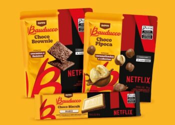 Bauducco lança linha de chocolates em parceria com a Netflix