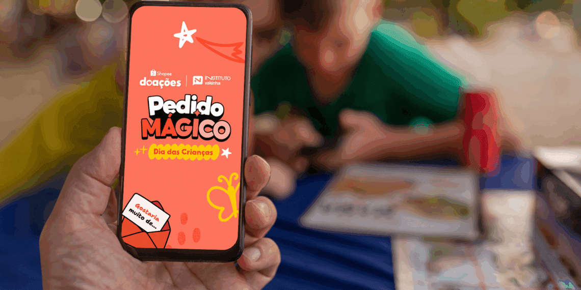 Shopee lança campanha para transformar o Dia das Crianças em comunidades de SP