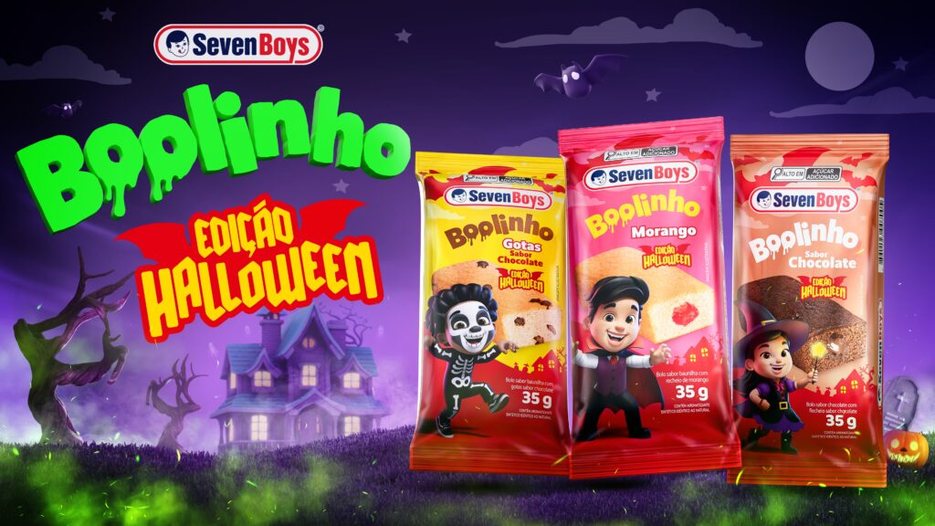 Seven Boys lança "Boolinhos" para o Halloween com embalagens e personagens temáticos
