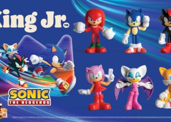 Burger King relança brinquedos do Sonic no Combo King Jr. com novos personagens