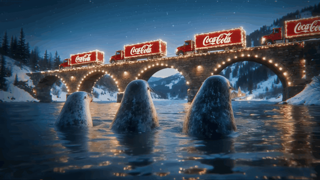 Coca-Cola causa polêmica novamente ao usar IA em sua campanha de Natal