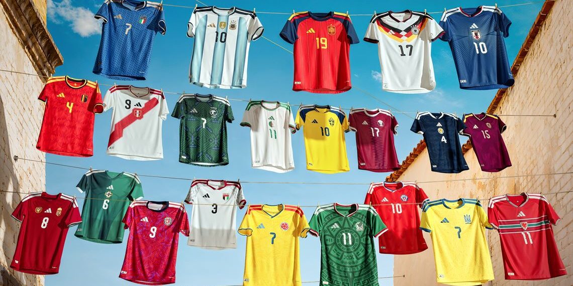 Adidas lança uniformes para 22 seleções da Copa do Mundo de 2026