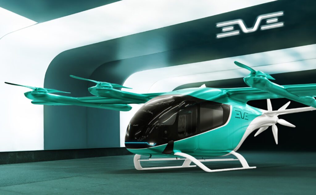 Eve, da Embraer, realiza primeiro voo do protótipo do 'carro voador' com sucesso