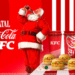 KFC e Coca-Cola lançam campanha de Natal com combos e copos colecionáveis