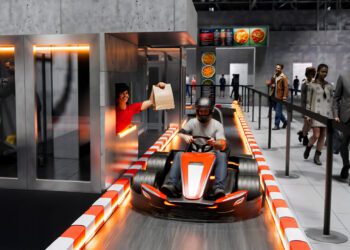 Foodservice Innovation Zone traz ativação imersiva de kart na NRF 2026