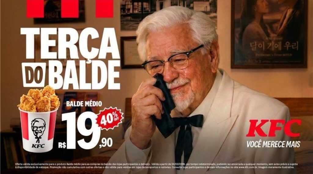 KFC Brasil mira público de K-pop com balde de frango promocional a R$ 19,90