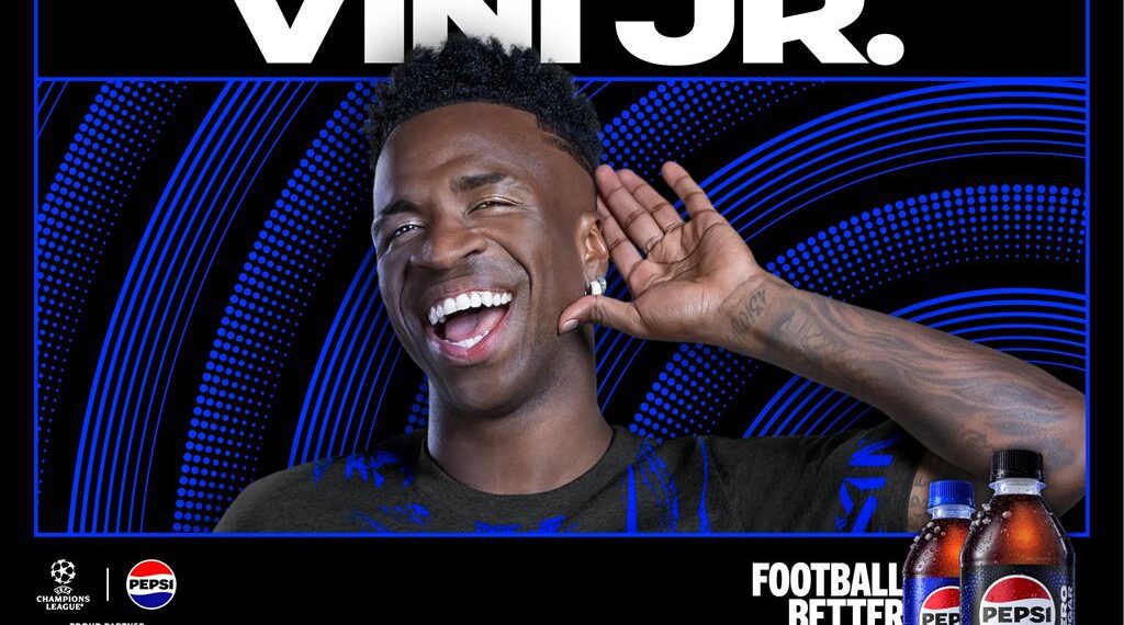Pepsi reúne Vini Jr. e astros mundiais em campanha que define as "regras" do futebol