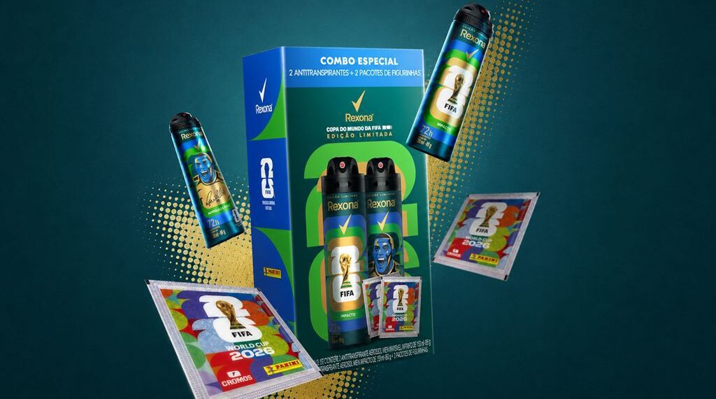 Rexona lança combo da Copa com figurinhas e sorteia viagens para a final do campeonato
