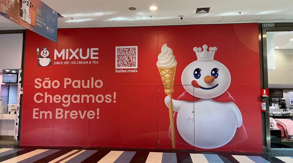 Mixue avança em São Paulo e anuncia nova unidade no Shopping Campo Limpo