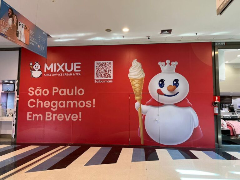 Mixue avança em São Paulo e anuncia nova unidade no Shopping Campo Limpo