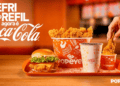 Popeyes fecha parceria com a Coca-Cola e anuncia refil da marca nas lojas