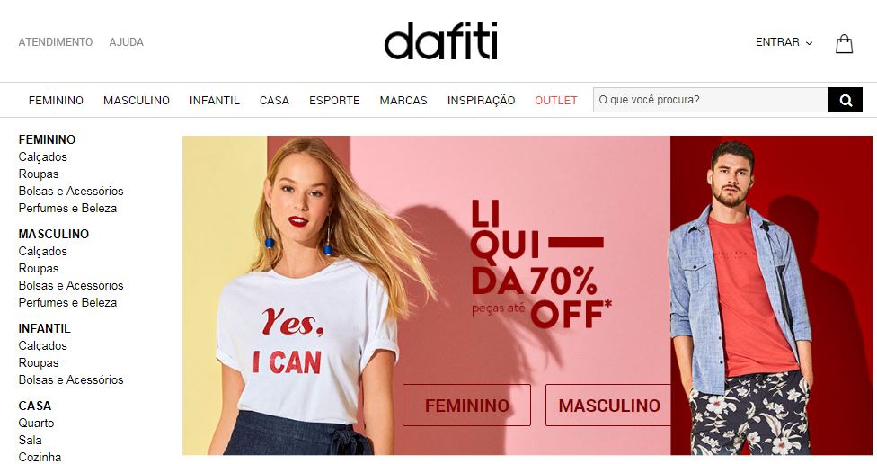 Dafiti: Moda digital com roupas e artigos esportivos