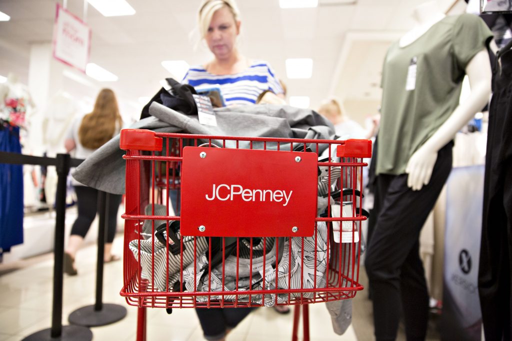 Shoppers Inside A JCPenney Store Ahead Of Earnings