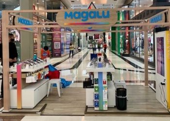 Primeiro quiosque do Magalu é montado no Central Plaza Shopping, em SP