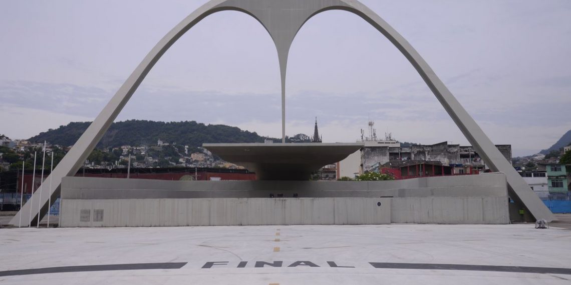 Sambódromo da Marquês de Sapucaí vazio