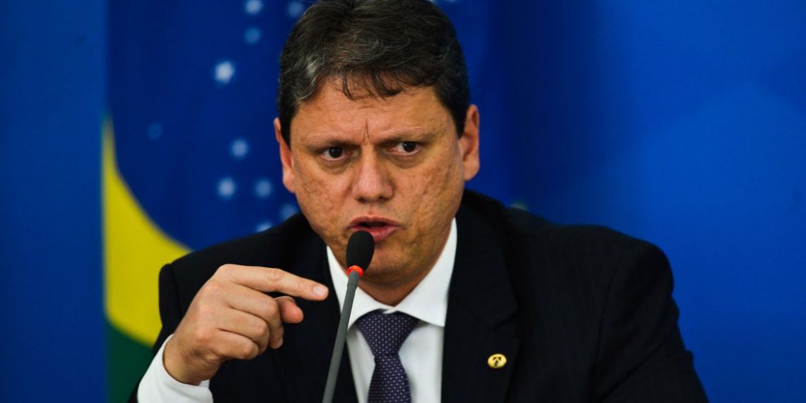 Ministro da Infraestrutura, Tarcísio Gomes de Freitas