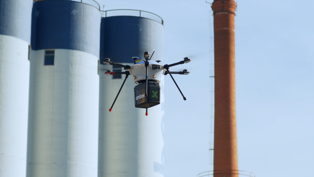 Ambev testa delivery com drone com capacidade para transportar até 2Kg