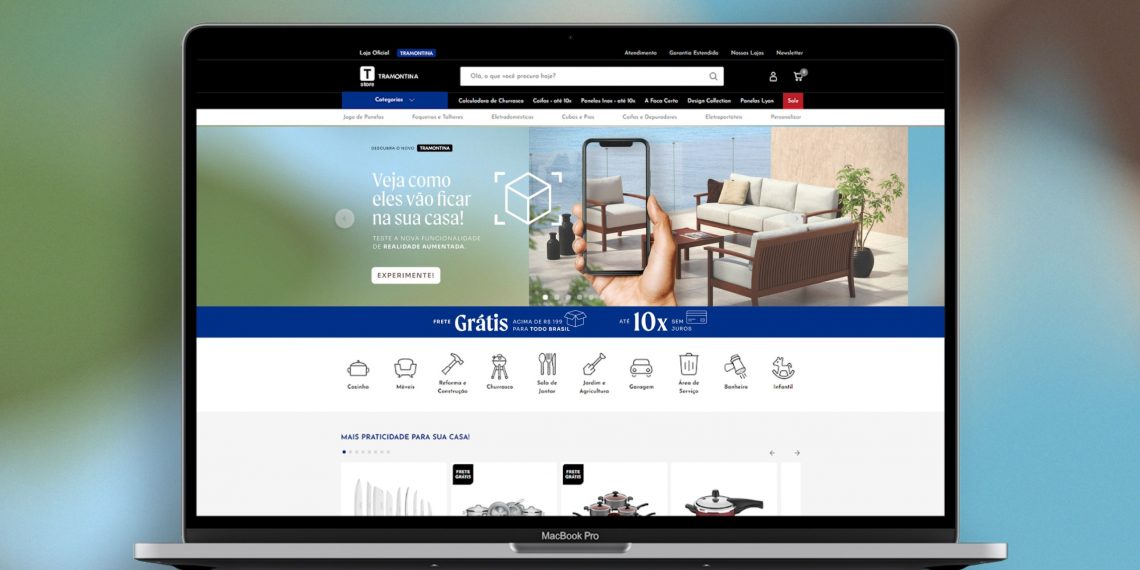 Loja virtual da Tramontina melhora experiência de compra com Realidade Aumentada