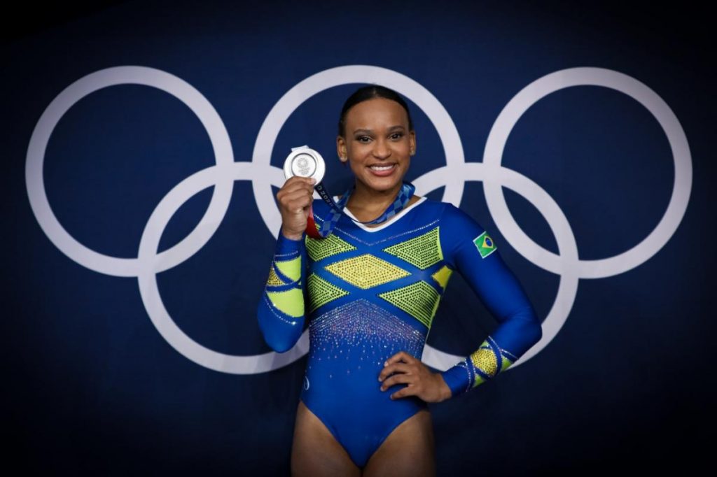 Rebeca Andrade, ginasta e medalhista olímpica brasileira Foto: Ricardo Bufolin/CBG
