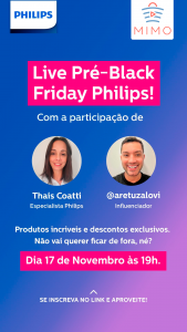 Philips aposta em live commerce com descontos para a Black Friday
