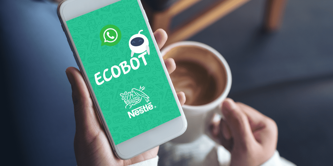 Ecobot Nestlé ajuda consumidor a encontrar pontos de descarte e coleta seletiva 