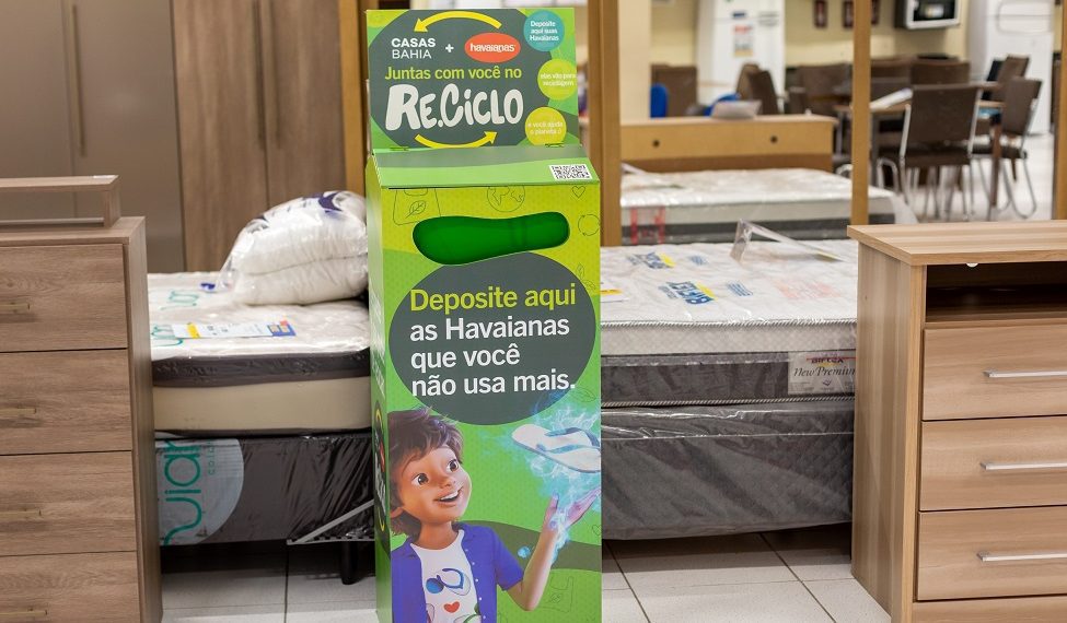 Havaianas se une à Casas Bahia para ampliar programa de reciclagem