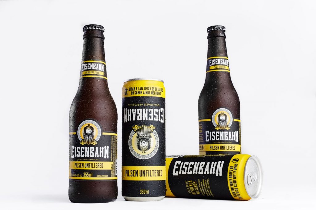 Eisenbahn lança cerveja não filtrada com embalagem invertida