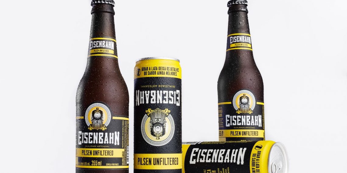 Eisenbahn lança cerveja não filtrada com embalagem invertida