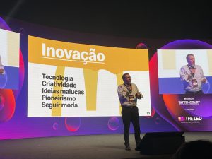 cliente Dorival Oliveira, vice-presidente do McDonald's no Brasil, durante o BConnected 2022
