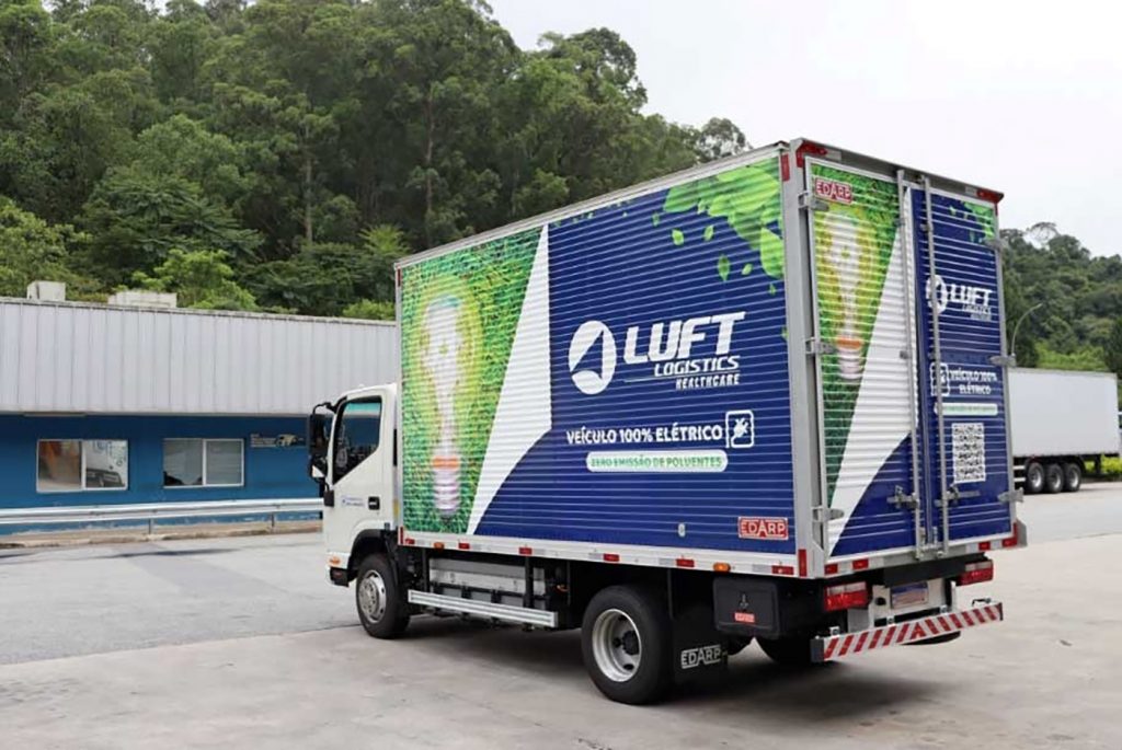 Luft Logistics inicia operações com caminhão 100% elétrico