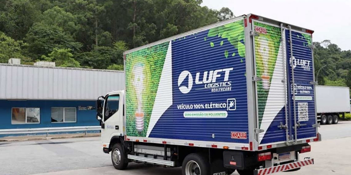 Luft Logistics inicia operações com caminhão 100% elétrico