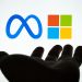 Microsoft e Meta anunciam parceria para distribuir novo software de IA para uso comercial