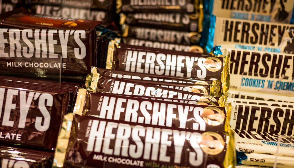 Hershey registra lucro líquido de US$ 407 milhões no 2º trimestre, alta de 29,4%