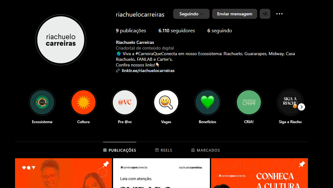 Riachuelo lança perfil dedicado à captação de novos profissionais