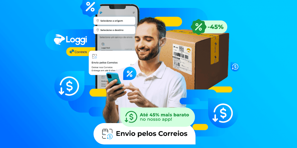 Loggi lança o serviço Envio pelos Correios, proporcionando conveniência ao cliente