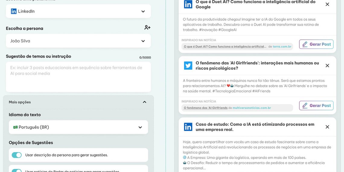 R2U lança ferramenta com IA generativa para gestão de redes sociais