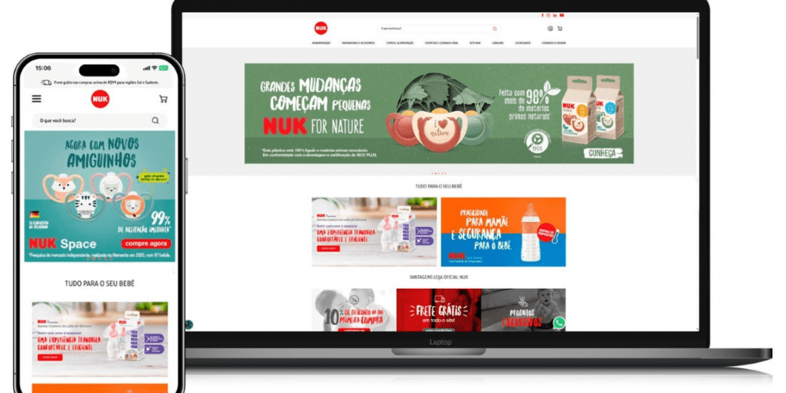 NUK lança sua loja virtual, ampliando os pontos de contato com o consumidor