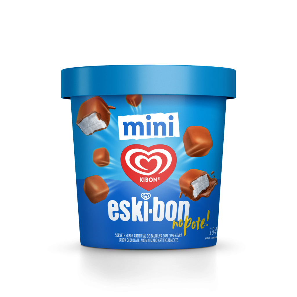 Kibon lança mini Eski-Bon no pote em edição limitadíssima e venda exclusiva pelo Rappi Turbo SP